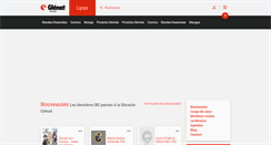 Desktop Screenshot of librairielyon.glenat.com